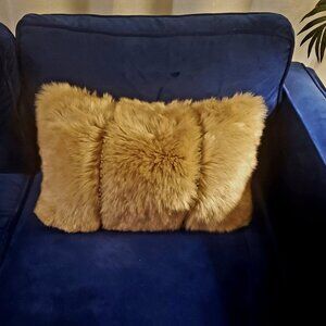 PIER 1 Accent Pillow Faux Fur